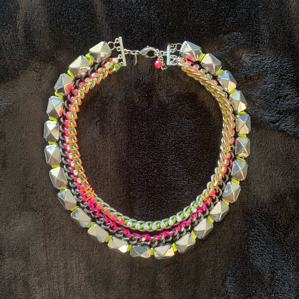 Neon stud necklace